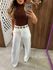 Calça Wide Leg Linho Branca Ana 