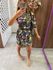 Vestido Curto Ombro Só Estampado Lenço Floral Farm