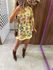 Vestido Curto Ombro Só Estampado Maira Lenço Farm