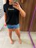 T-Shirt Fit Farmrio Tucaninho Preta Farm 