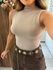 Blusa Regata Gola Alta Sense Iced Coffee Alcance 