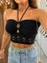 Top Tricot Preto Mia 