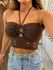Top Tricot Marrom Mia 