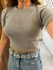 Blusa Baby Look Irina Tabaco John John
