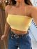 Top Faixa Tricot Amarelo Candy