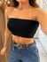 Top Faixa Tricot Preto