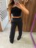 Calça Wide Leg Alfaiataria Preta 