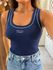 Regata Slim Canelada Azul Contrast Colcci Sport 