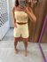 Conjunto Curto Alfaiataria Amarelo Candy Mavie 