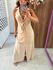 Vestido Longo Nude Santorini