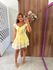 Vestido Babados Mel amarelo