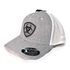 Boné Ariat - Cinza Branco-Logo Cinza e Preto