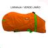 Capa de Frio Boots Horse Forrada Simples - Laranja / Verde Limão