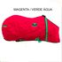 Capa de Frio Boots Horse Forrada Simples - Magenta / Verde Água