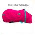 Capa de Frio Boots Horse Forrada Simples - Pink / Azul Turquesa