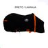 Capa de Frio Boots Horse Forrada Simples - Preto / Laranja