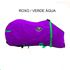 Capa de Frio Boots Horse Forrada Simples - Roxo / Verde Água