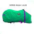 Capa de Frio Boots Horse Forrada Simples - Verde Água / Lilás