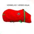Capa de Frio Boots Horse Forrada Simples - Vermelho / Verde Água