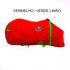 Capa de Frio Boots Horse Forrada Simples - Vermelho / Verde Limão