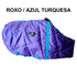 Capa de Frio Boots Horse Forrada Simples - Roxo / Azul Turquesa