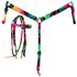 CONJUNTO DE CABECADA E PEITEIRA NYLON BOOTS HORSE - ESTAMPA BOIADEIRA