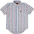 Camisa Cowboys Infantil Manga Curta Xadrez Branco - Azul - Vermelho - CAMINFMC - XD01