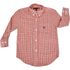 Camisa Cowboys Infantil Manga Longa Xadrez - Salmao - Branco - Preto - CAMINFML - XD01
