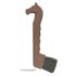 Limpador de Casco e Ranilha Boots Horse - Cabo com Cavalo - Marrom