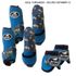  Kit Completo Boots Horse Color Cloche e Boleteira Dianteira e Traseira - Azul Turquesa/Estampa 13