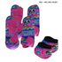 Kit Completo Boots Horse - Boleteira Dianteira/Traseira e cloche - Estampa A02/Rosa