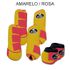 Kit Completo Boots Horse - Boleteira Dianteira/Traseira e cloche - Amarelo/Rosa