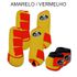 Kit Completo Boots Horse - Boleteira Dianteira/Traseira e cloche - Amarelo/Vermelho