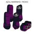 Kit Completo Boots Horse - Boleteira Dianteira/Traseira e cloche - Azul Marinho/Roxo