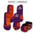 Kit Completo Boots Horse - Boleteira Dianteira/Traseira e cloche - ROXO/LARANJA