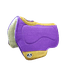 Manta Boots Horse Flex Chip Tambor Redonda Pelego - Roxo / Marrom Claro