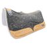 Manta Pro Flex Slim Lã Tambor Feltro - Cinza - Couro Caramelo - Bordado Floral - Boots Horse