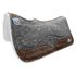 Manta Pro Flex Slim Lã Tambor Feltro - Cinza- Couro Dark - Coffe - Bordado Floral - Boots Horse