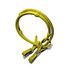 Rédea com Peia Boots Horse Nylon CS 8 tento sem Mosquetão - AMARELO