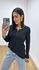 Blusa Selma Canelada Preta