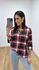 Blusa Selma Xadrez Vermelha