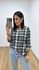 Blusa Selma Xadrez Preta
