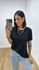 Tshirt Suede Preta