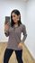 Blusa Flóra Listrada Marrom