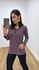 Blusa Flóra Listrada Açaí