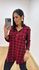 Camisa Emma Xadrez Vermelha