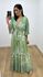 Vestido Talita Folhas Verde