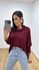 Blusa Telma Bassi Vinho