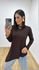 Blusa Ponta Marrom