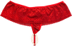 Calcinha Fio Rendada Tailandesa Vermelha U